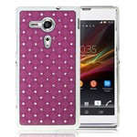 Bling Cover til Xperia SP (Lilla)